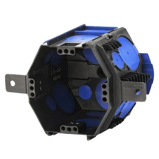 Výprodej EST FTR KRABICE PŘÍSTROJOVÁ POD OMÍTKU PRO INSTALACI POMOCÍ PĚNY, Ø 82MM, HL.69MM, UI10T ČERNÁ/MODRÁ 7320101
