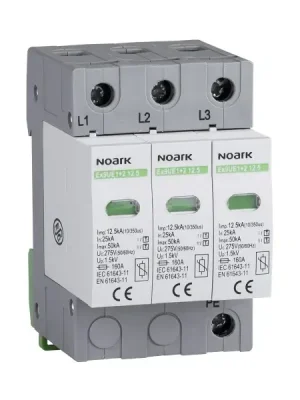 NOARK 105503 Ex9UE1+2 25 3P 280 Svodič třída 1+2 (B+C),25 kA,280VAC,3pól Odeslání Ihned