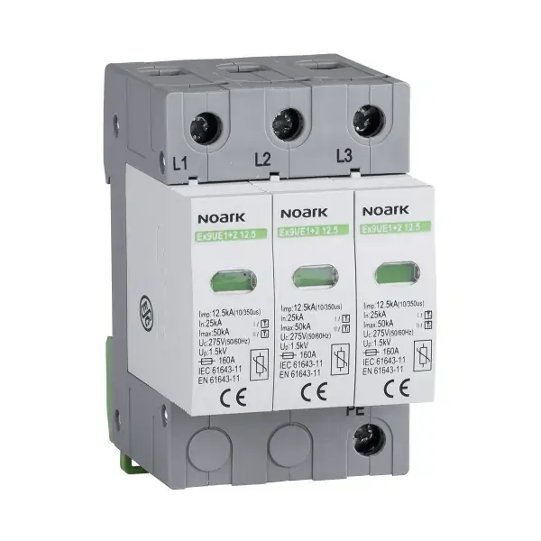 NOARK 105503 Ex9UE1+2 25 3P 280 Svodič třída 1+2 (B+C),25 kA,280VAC,3pól Odeslání Ihned