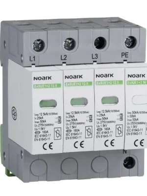 Akční Cena NOARK 105505 Ex9UE1+2 25 3PN 280 Svodič třída 1+2 (B+C),25 kA,280VAC,3+N