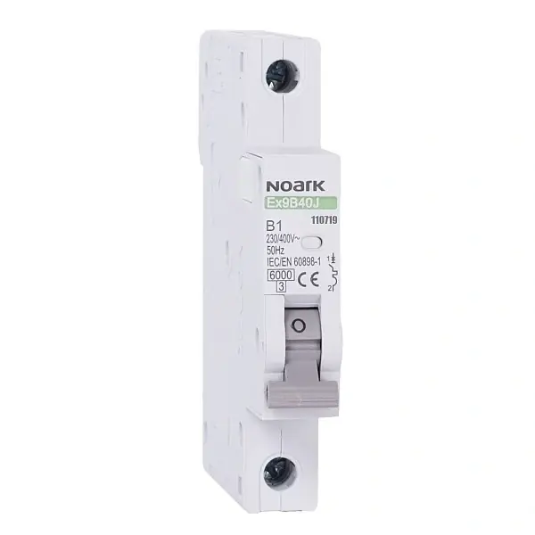 Originální NOARK 110719 Ex9B40J 1P B1 Úzký instalační jistič 13,5 mm, 6 kA, char. B, 1 A, 1pól