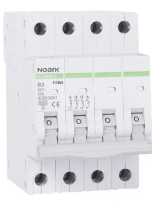 Přímo Od Výrobce NOARK 110754 Ex9B40J 4P B3 Úzký instalační jistič 54 mm, 6 kA, char. B, 3 A, 4pól