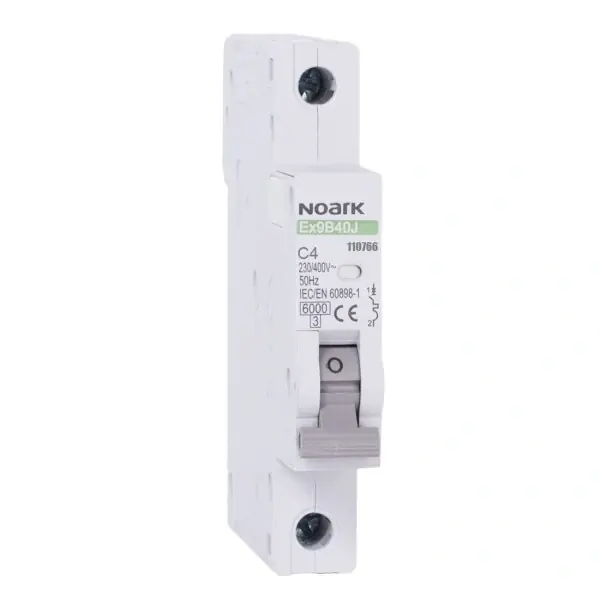 Nejlepší Cena NOARK 110766 Ex9B40J 1P C4 Úzký instalační jistič 13,5 mm, 6 kA, char. C, 4 A, 1pól