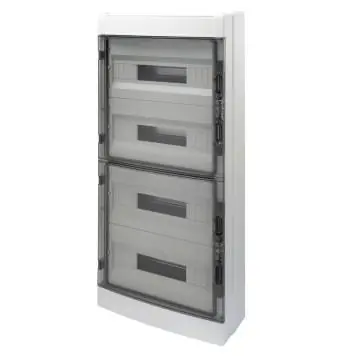 Bezpečná Platba GEWISS GW40109BD ROZVODNICE NÁST. KOUŘ. DVÍŘKA 72M (18X4) IP65 ŠEDÁ 878X410X160CM