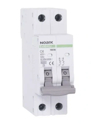 NOARK 110778 Ex9B40J 2P C6 Úzký instalační jistič 27 mm, 6 kA, char. C, 6 A, 2pól Přímo Od Výrobce
