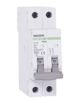 NOARK 110779 Ex9B40J 2P C10 Úzký instalační jistič 27 mm, 6 kA, char. C, 10 A, 2pól Jen Po Omezenou Doba