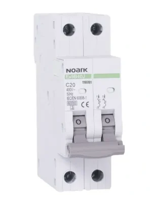 NOARK 110781 Ex9B40J 2P C20 Úzký instalační jistič 27 mm, 6 kA, char. C, 20 A, 2pól Cenově Výhodný