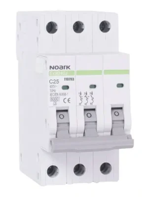 NOARK 110793 Ex9B40J 3P C25 Úzký instalační jistič 40,5 mm, 6 kA, char. C, 25 A, 3pól Hit Sezóny