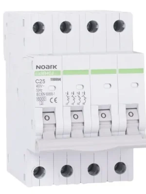 NOARK 110804 Ex9B40J 4P C25 Úzký instalační jistič 54 mm, 6 kA, char. C, 25 A, 4pól Oblíbený