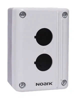NOARK 111410 Ex9P2 FH 2 EU Ovládací krabička, 2 otvory, šedá Pouze Dnes