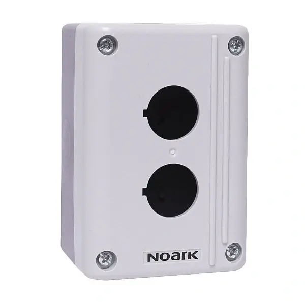 NOARK 111410 Ex9P2 FH 2 EU Ovládací krabička, 2 otvory, šedá Pouze Dnes