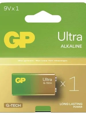 Alkalická baterie GP Ultra 9V (6LF22), blistr 1ks Super Cena