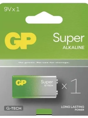 Expresní Doručení Alkalická baterie GP Super 9V (6LR61), blistr 1ks