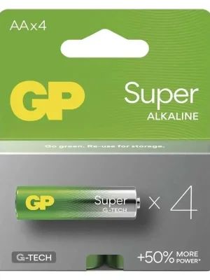 Jen Po Omezenou Doba Alkalická baterie GP Super AA (LR6), blistr 4ks
