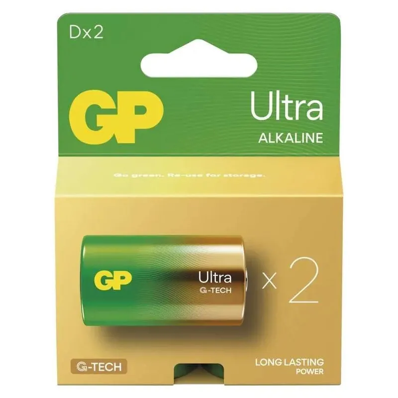 Nejlepší Cena Alkalická baterie GP Ultra D (LR20), blistr 2ks