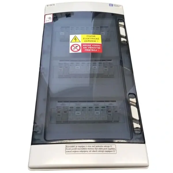 Kompletní DC nástěnná rozvodnice pro FVE Industry Energy R-DC6 pro 6 stringů IP65 Speciální Cena