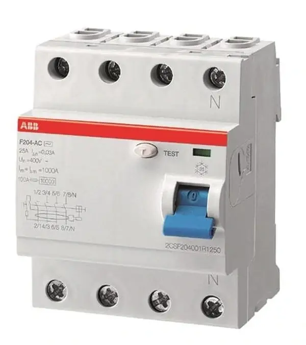 ABB ELSYNN F204 AC-40/0,03 Proudový chránič 4-pól, 10kA *2CSF204001R1400 Ihned K Objednání