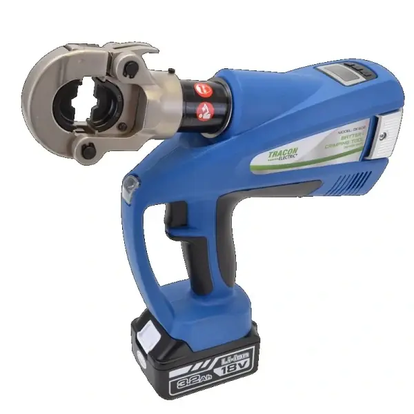 Ověřený Tracon DK60E Akumulátorový hydraulický lis v přenosném kufříku 16-300mm2, 4900g, 60kN, 350°, 2× Li-ion, 18V, 4000mAh
