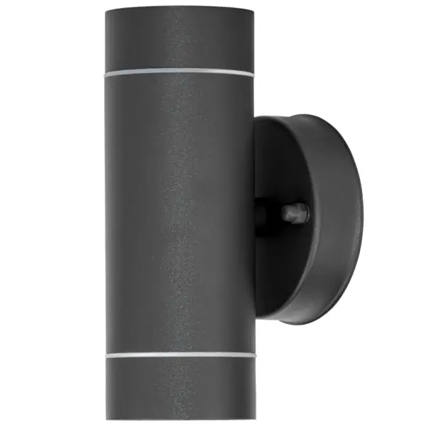 Nakupujte Hned Tracon SPGU10IPF2A Nástěnné bodové svítidlo, exterierové, antracit 100-240VAC, 50Hz, 2xGU10, max.35W, IP44