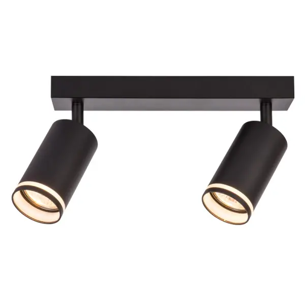 Tracon SPGU10LMA2B Stropní nastavitelné bodové svítidlo, černé 100-240VAC, 50Hz, 2xGU10, max.2x35W Odeslání Ihned