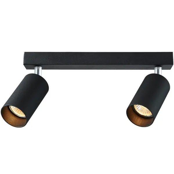 Tovární Cena Tracon SPGU10MA2B Stropní nastavitelné bodové svítidlo, černé 100-240VAC, 50Hz, 2xGU10, max.2x35W