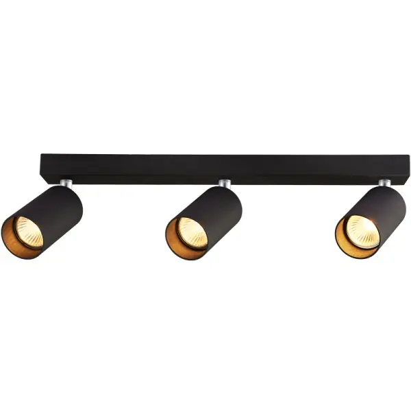 Tracon SPGU10MA3B Stropní nastavitelné bodové svítidlo, černé 100-240VAC, 50Hz, 3xGU10, max.3x35W Výprodej