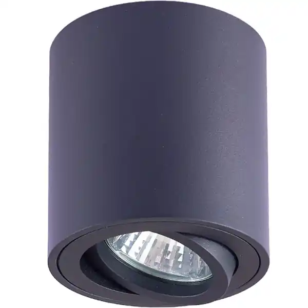 Cenová Bomba Tracon SPGU10MDB Stropní bodové svítidlo, válec, nastavitelné, černé 100-240VAC, 50Hz, 1xGU10, max.35W