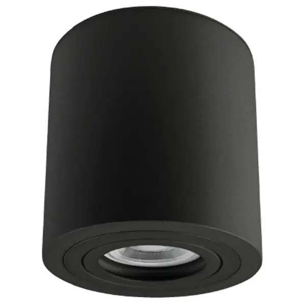 Bezpečná Platba Tracon SPGU10MIPB Stropní bodové svítidlo se zvýšeným krytím, válec, černé 100-240VAC, 50Hz, 1xGU10, max.35W, IP44