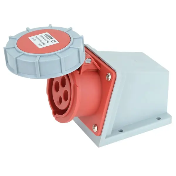Ověřený Tracon TICS-1142 Nástěnná průmyslová zásuvka 16A, 400V, 3P+E, 6h, IP67