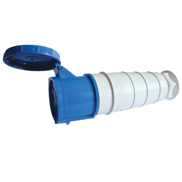 Tracon TICS-243 Spojovací průmyslová zásuvka, s přech.se zvýšeným krytím 125A, 250V, 2P+E, 6h, IP67 Akce
