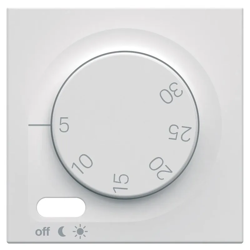 Tovární Cena BERKER WXD315P KRYT PROSTOROVÉHO TERMOSTATU LUMINA 45X45MM BÍLÁ LESK