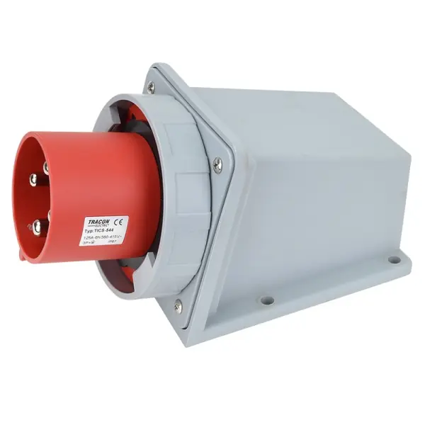 Tracon TICS-544 Nástěnná průmyslová přívodka 125A, 400V, 3P+E, 6h, IP67 Nová Kolekce