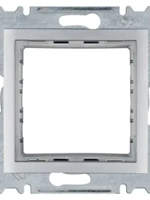 Adaptér pro přístroje Hager Lumina WL2512 45x45mm, stříbrná mat Rychlé Dodání