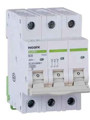 Tovární Cena Noark 100410 Ex9BH 3P C8 Instalační jistič 10 kA, charakteristika C, 8 A, 3pól