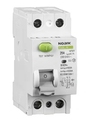 Noar 108422 Ex9L-N G 2P 40A AC 300mA Proudový chránič 6kA Aktuální