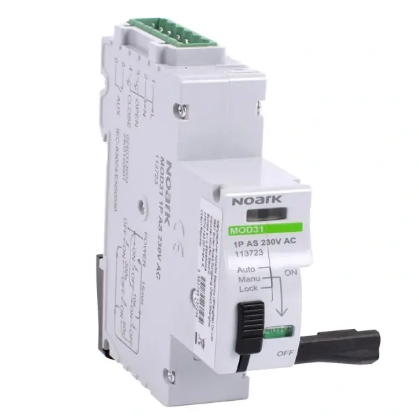 Oblíbený NOARK 113720 MOD31 1P 230V AC Motorový pohon, dálkové ovládání pro 1 pól, 230V AC