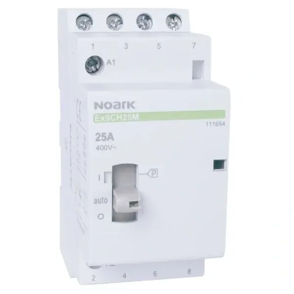 Noark 111612 Ex9CH16M 40 230V EU Stykač s ručním ovládáním 16A, 240VAC, 4 zap Super Cena