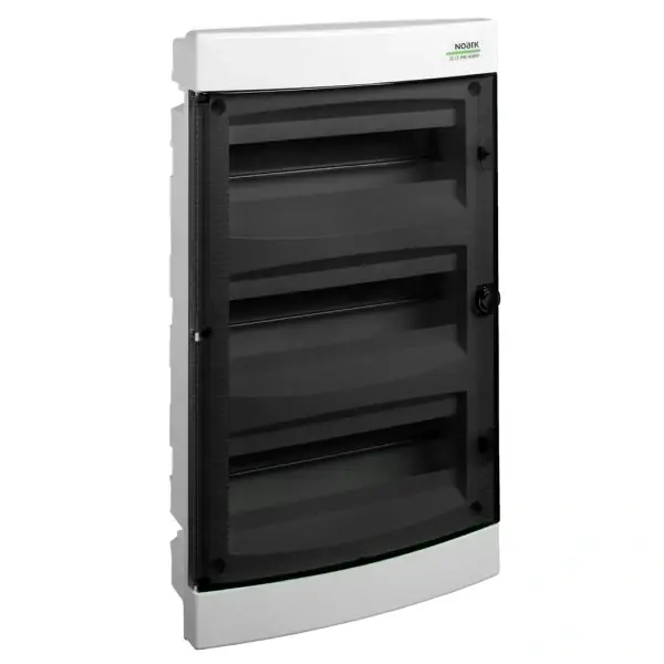 Noark 106198 PNF 3x18T Plastová rozvodnice, průhledné dveře, montáž pod omítku, IP40, 3 řady, 3x18 modulů Akční Nabídka