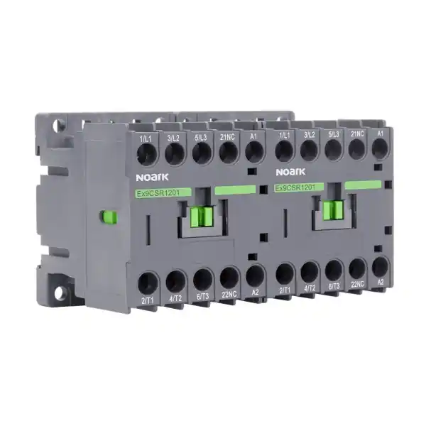Noark 104554 Ex9CSR09 10 3P 415V Reverzační ministykač 3pól,9A 415VAC,1zap.pom.k. Top Prodej
