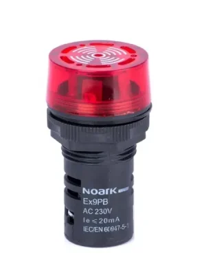 Noark 105713 Ex9PB C r 24V AC/DC Panelový bzučák nepřerušovaný, červený, 24VAC/DC Cenová Bomba