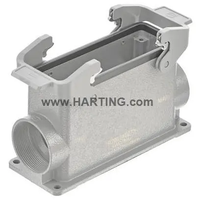 Objednat Nyní HARTING KRYT HAN 24B SOKLOVÝ S 2 PŘEZKAMI ZÁVIT 2XM40 19300240273