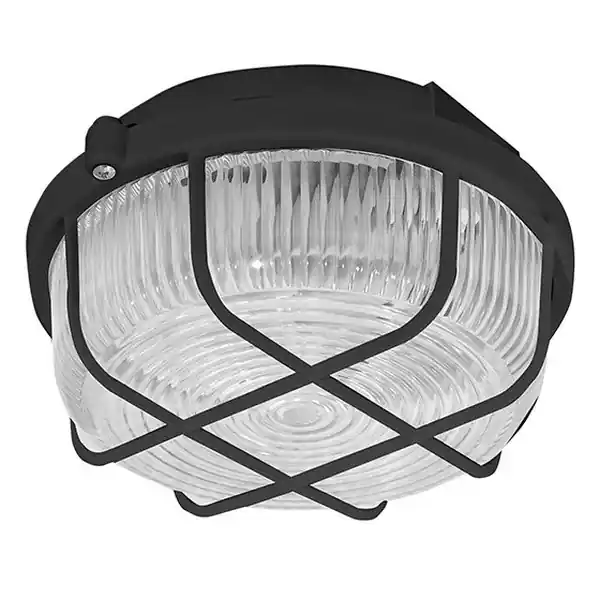 Autentický PANLUX SKP-100/C Svítidlo KRUH 100W černý