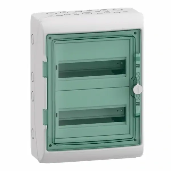 SCHNEIDER 13433 Kaedra Plastová rozvodnice, montáž na omítku, IP65, 2 řady, 24 modulů Časově Omezené