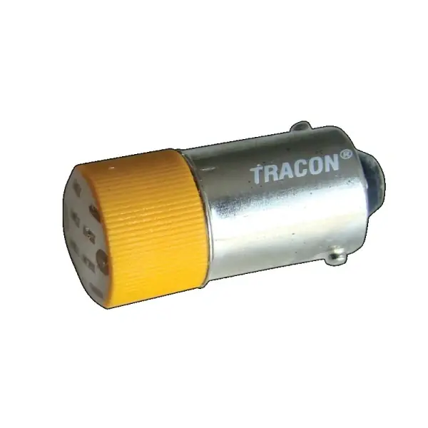 Tracon NYGL-ACDC24Y Led žárovka, žlutá 24V AC/DC, Ba9s Horká Nabídka