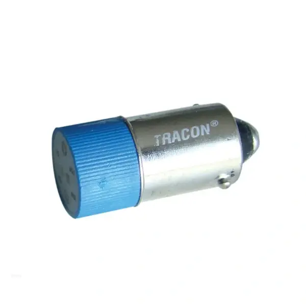 Nová Kolekce Tracon NYGL-ACDC24B Led žárovka, modrá 24V AC/DC, Ba9s