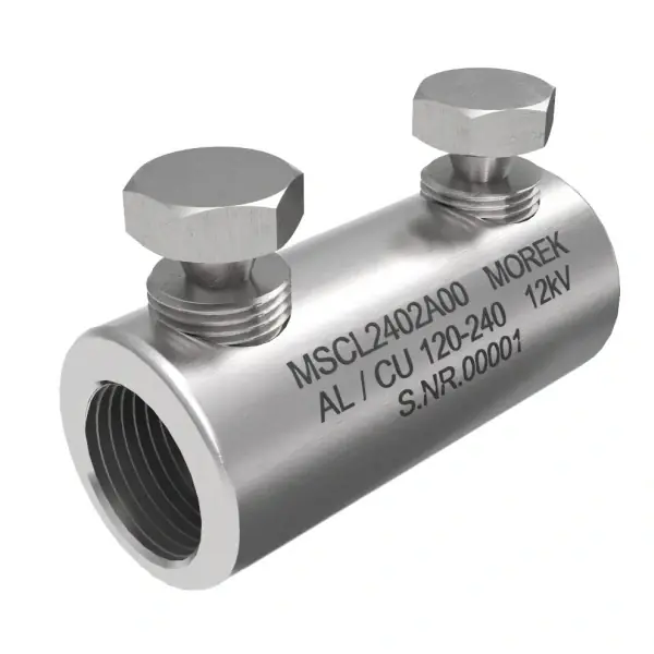 MOREK MSCL2402A00 Kabelová trhací spojka MSCL240 Al/Cu 120-240mm2, 2x Al šroub, 12kV Expresní Doručení