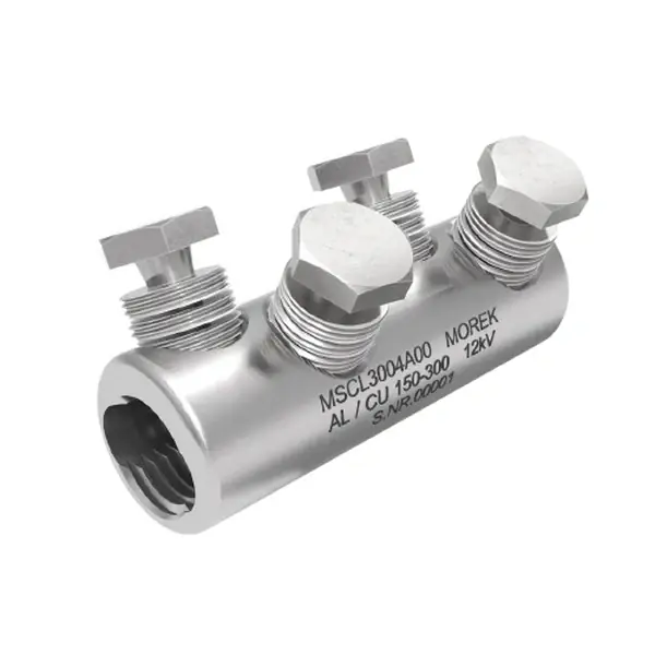 Novinka MOREK MSCL3004A00 Kabelová trhací spojka MSCL300 Al/Cu 150-300mm2, 4x Al šroub, 12kV