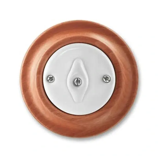 ABB Decento vypínač č.7 otočný bílá/třešeň 3560K-C07345 52 porcelán Koupit Online