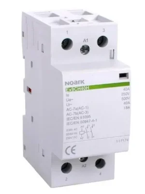 Omezená Nabídka NOARK 117174 Ex9CH40H 20 230V AC/DC Tichý instalační stykač, 40A, 230V AC/DC, 2 zapínací kontakty