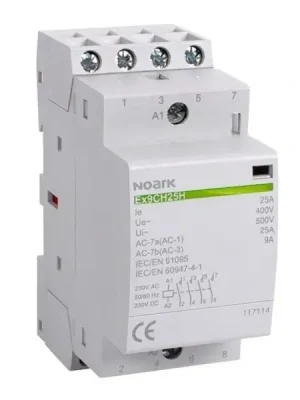 Výprodej NOARK 117104 Ex9CH25H 30 230V AC/DC Tichý instalační stykač, 25A, 230V AC/DC, 3 zapínací kontakty